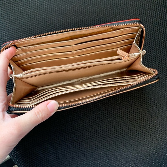 Colorblock Fossil zip wallet - Picture 4 of 4